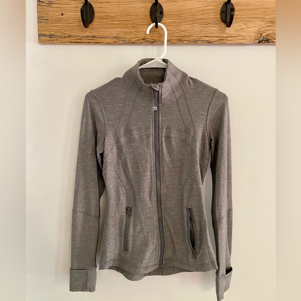 lululemon athletica Women's Define Full Zip-Up Gray Jacket